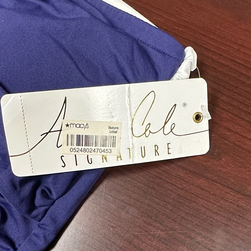 Macy's Signature Navy Blue Bikini - Picture 2 of 6